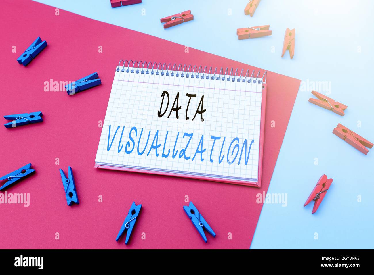 Text caption presenting Data Visualization, Conceptual photo ...