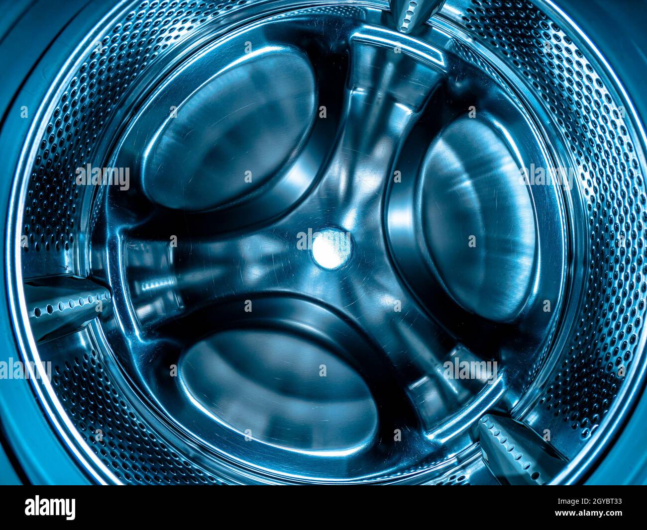 Metal drum of the washing machine made of stainless steel. Stainless steel  tank. Washing machine repair service. Household appliances repair workshop  Stock Photo - Alamy