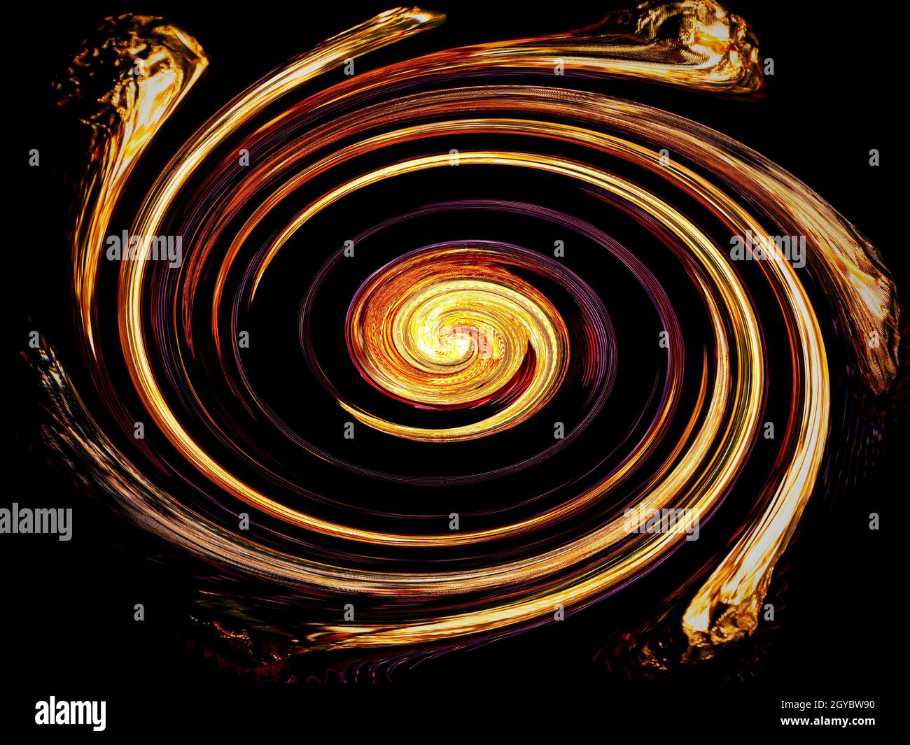 Swirling Cosmic Abstraction Stock Illustration - Illustration of