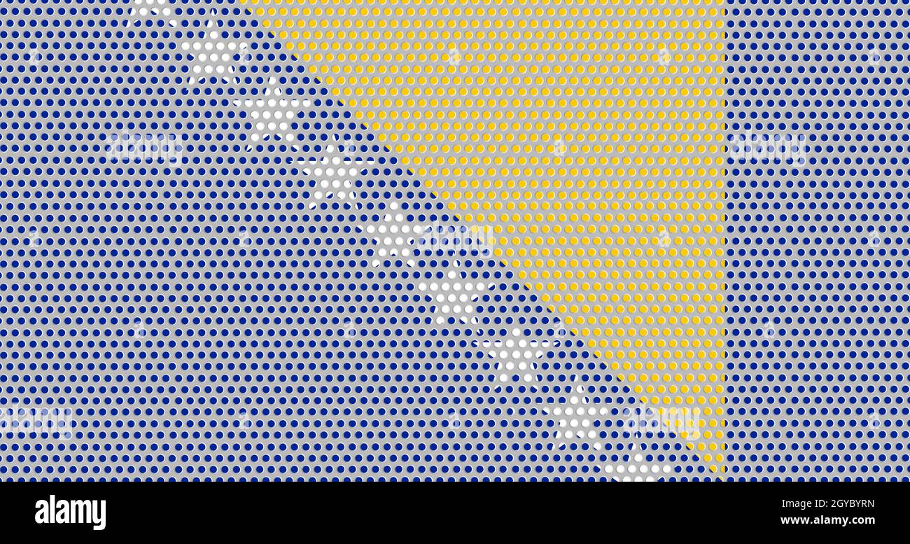 3D Flag of Bosnia and Herzegovina on a metal wall background Stock ...