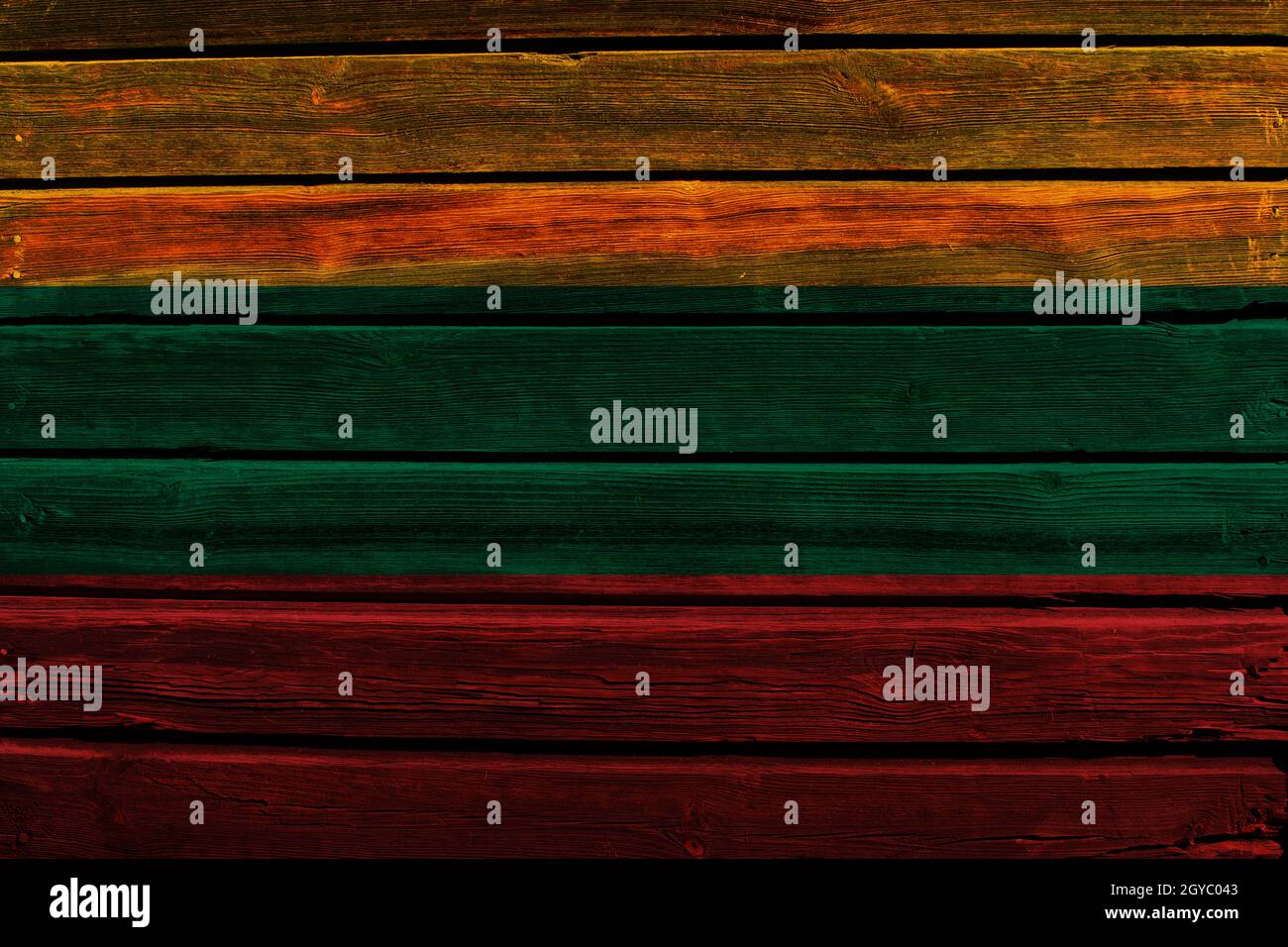 3D Flag of Lithuania on a old wood wall background Stock Photo - Alamy