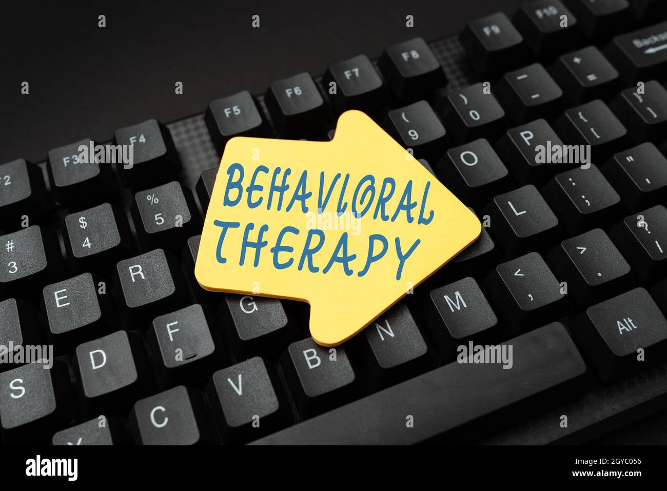 Conceptual caption Behavioral Therapy, Business showcase help change potentially selfdestructive behaviors Online Browsing And Exploring, Creating Blo Stock Photo