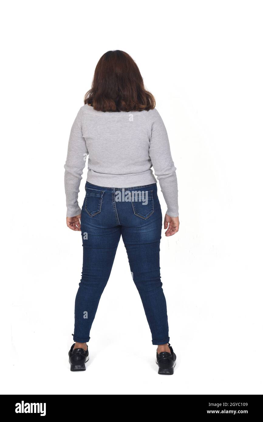 Woman spread legs jeans hires stock photography and images Alamy