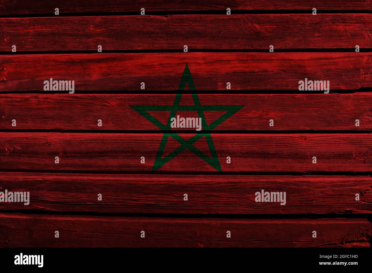 3D Flag of Morocco on a old wood wall background Stock Photo - Alamy
