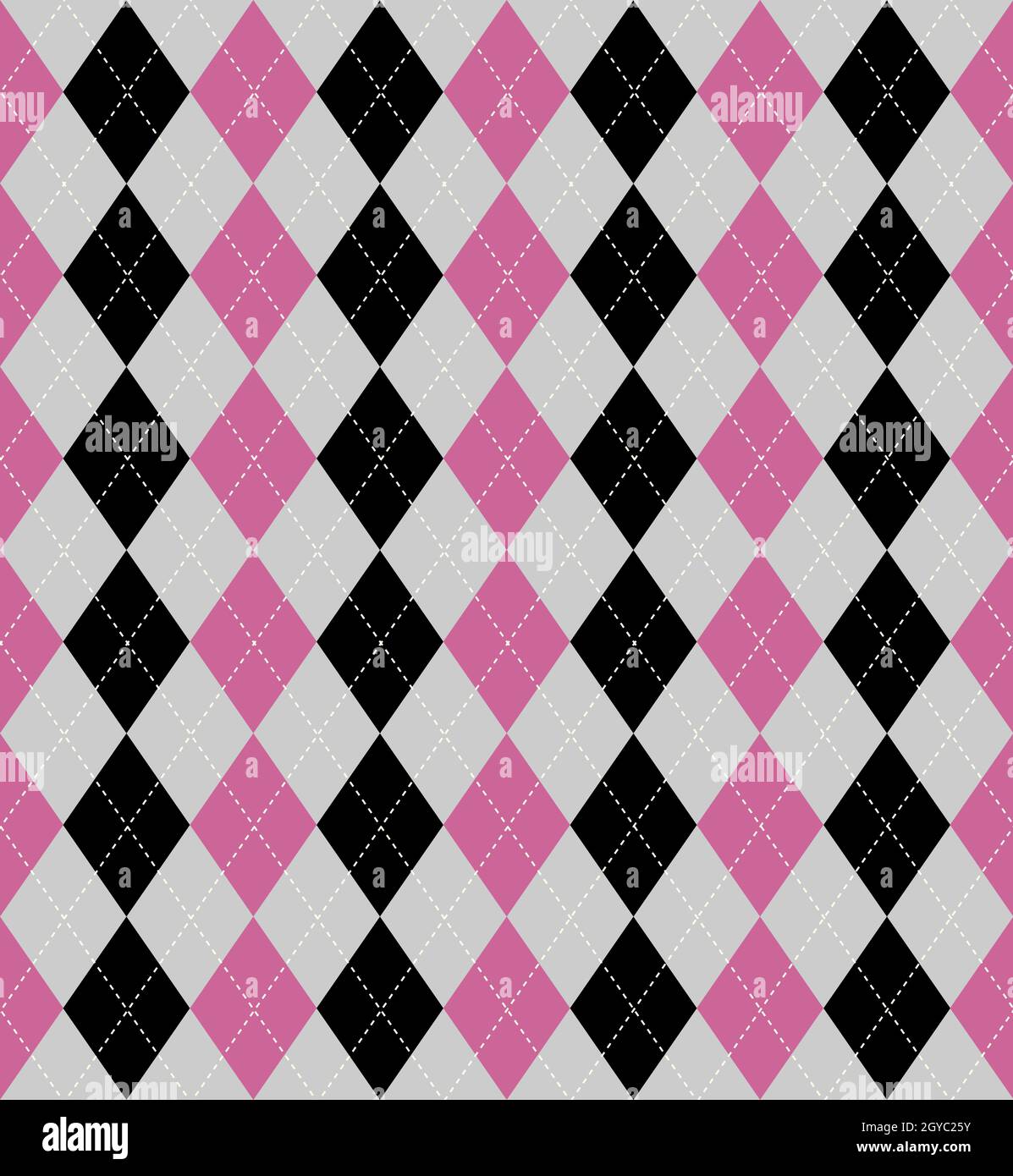 Seamless tiled background of an argyle style pattern Stock Photo