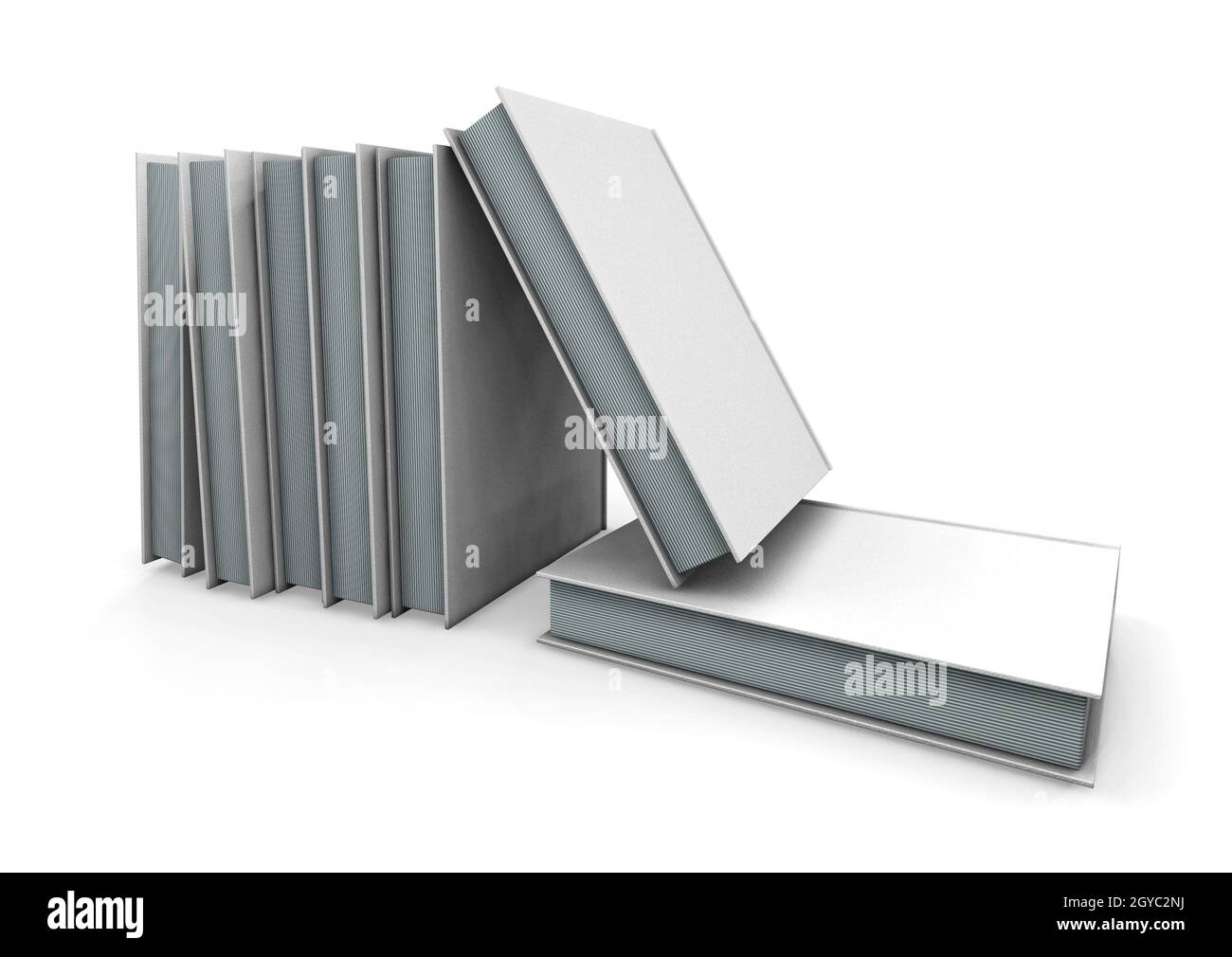 3D render of books Stock Photo - Alamy