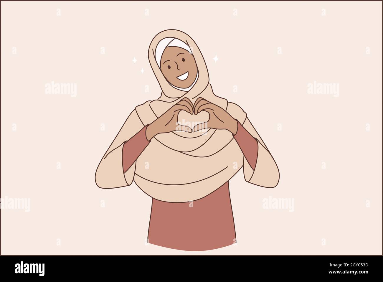 Cartoon muslim couple hi-res stock photography and images - Alamy