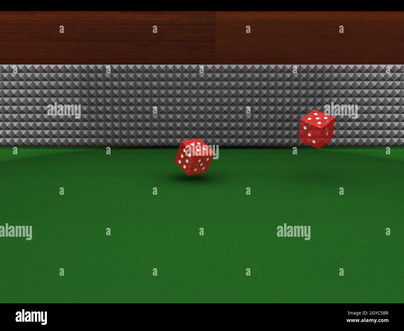 3D render of rolling dice Stock Photo Alamy