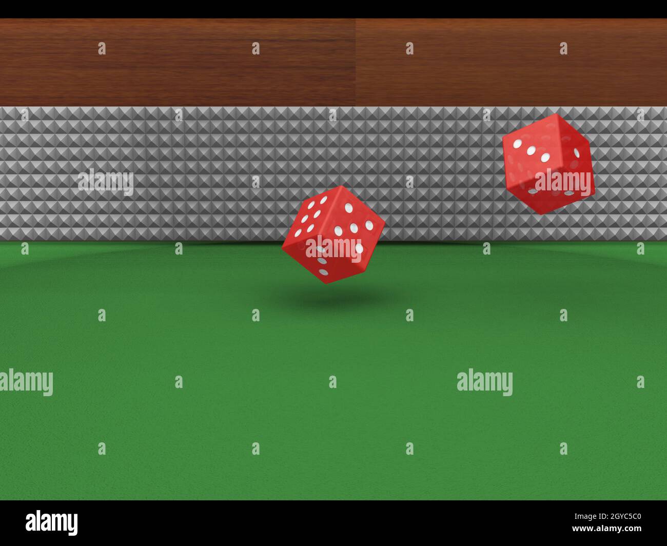 3D render of rolling dice Stock Photo Alamy