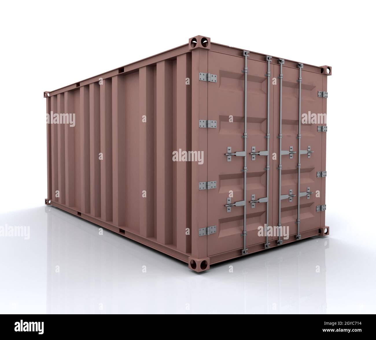 3d render of a freight container Stock Photo - Alamy