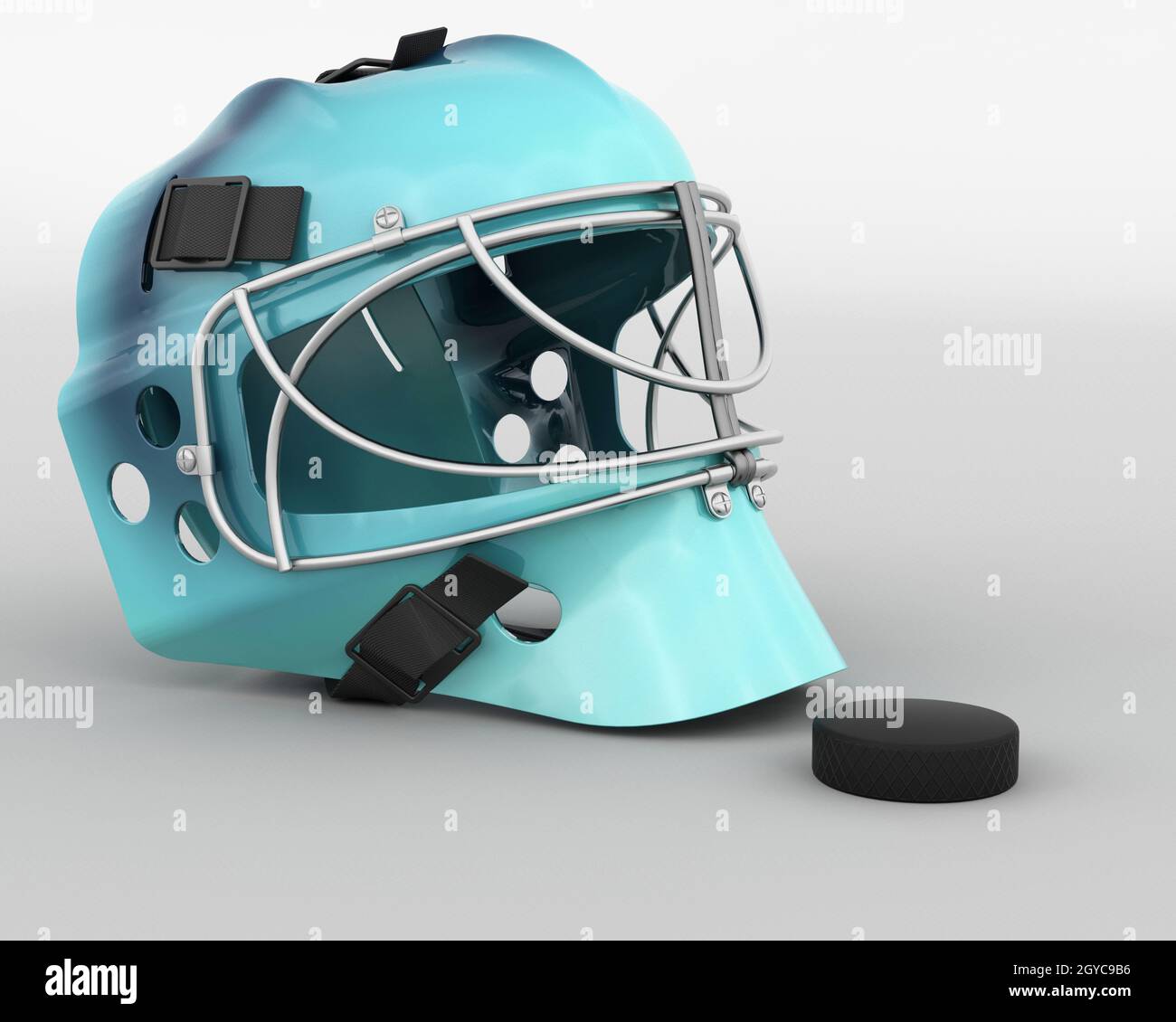 3D render of ice hockey goalie equipment Stock Photo Alamy