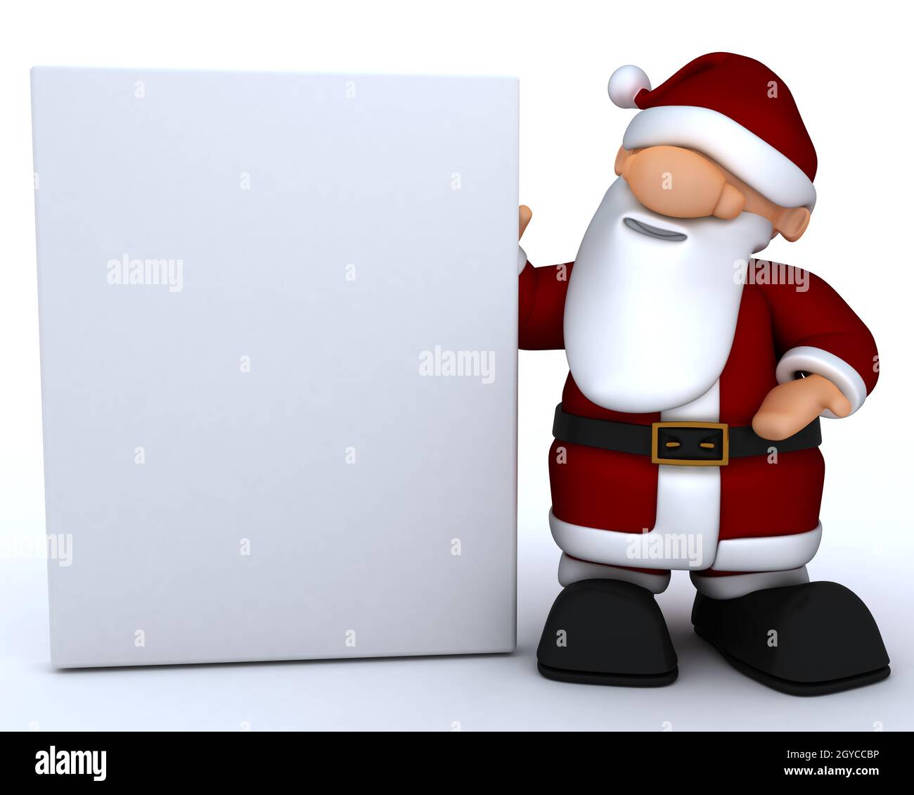 3D Render of a Cute Santa Claus Charicature Stock Photo - Alamy