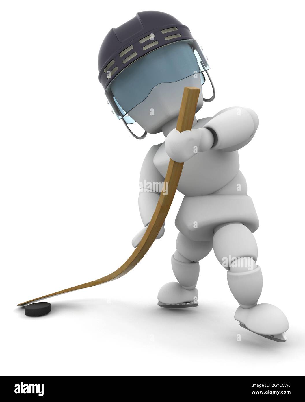 3D render of an ice hockey player Stock Photo Alamy