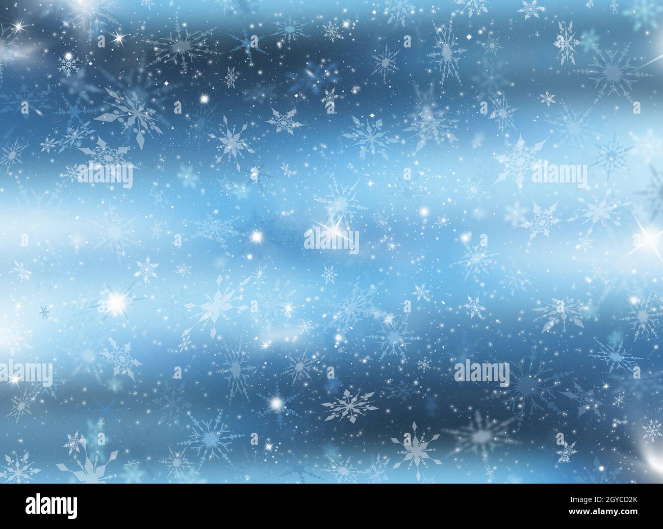 Background of snowflakes and stars Stock Photo - Alamy