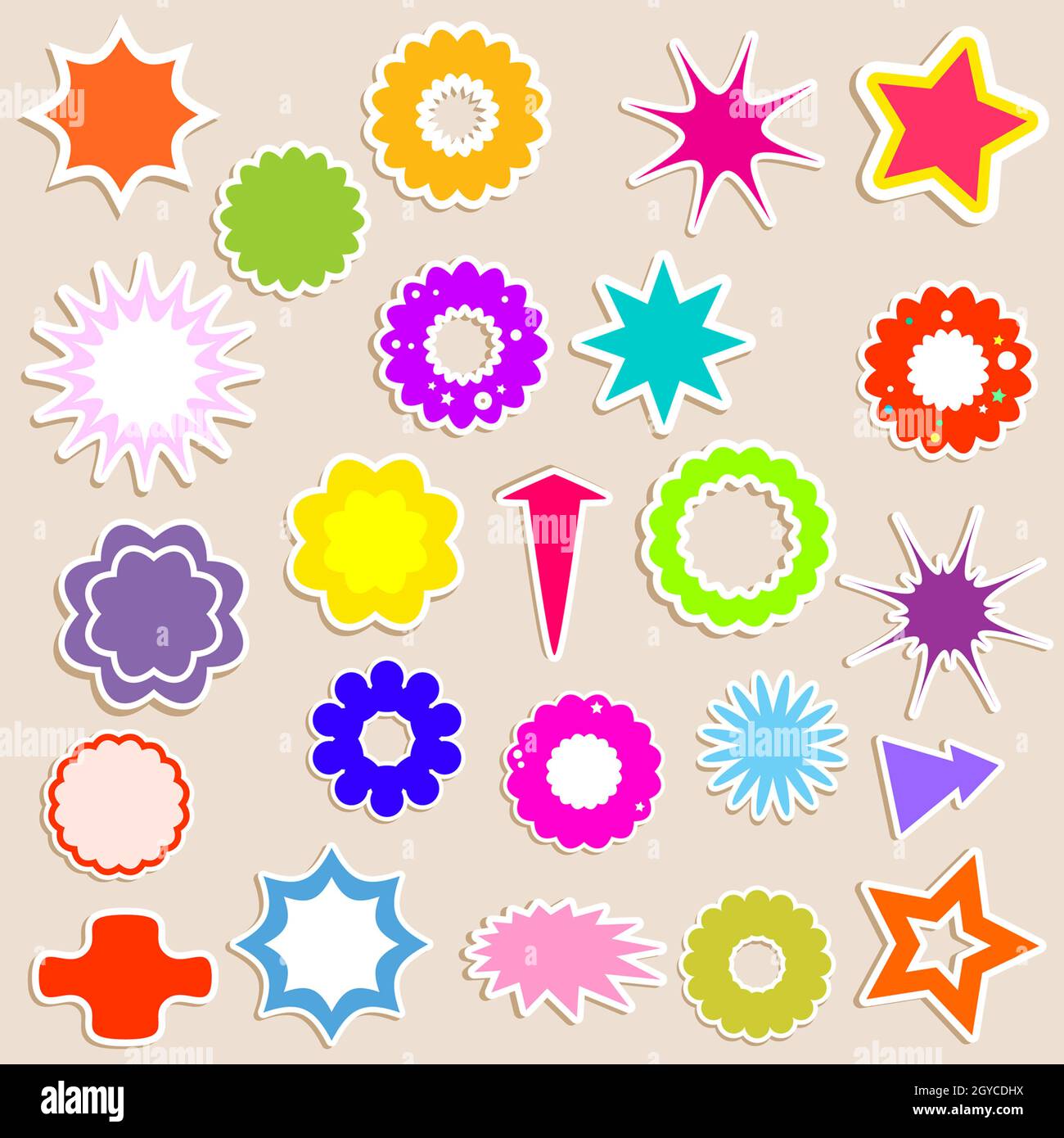 Stickers vector hi-res stock photography and images - Alamy
