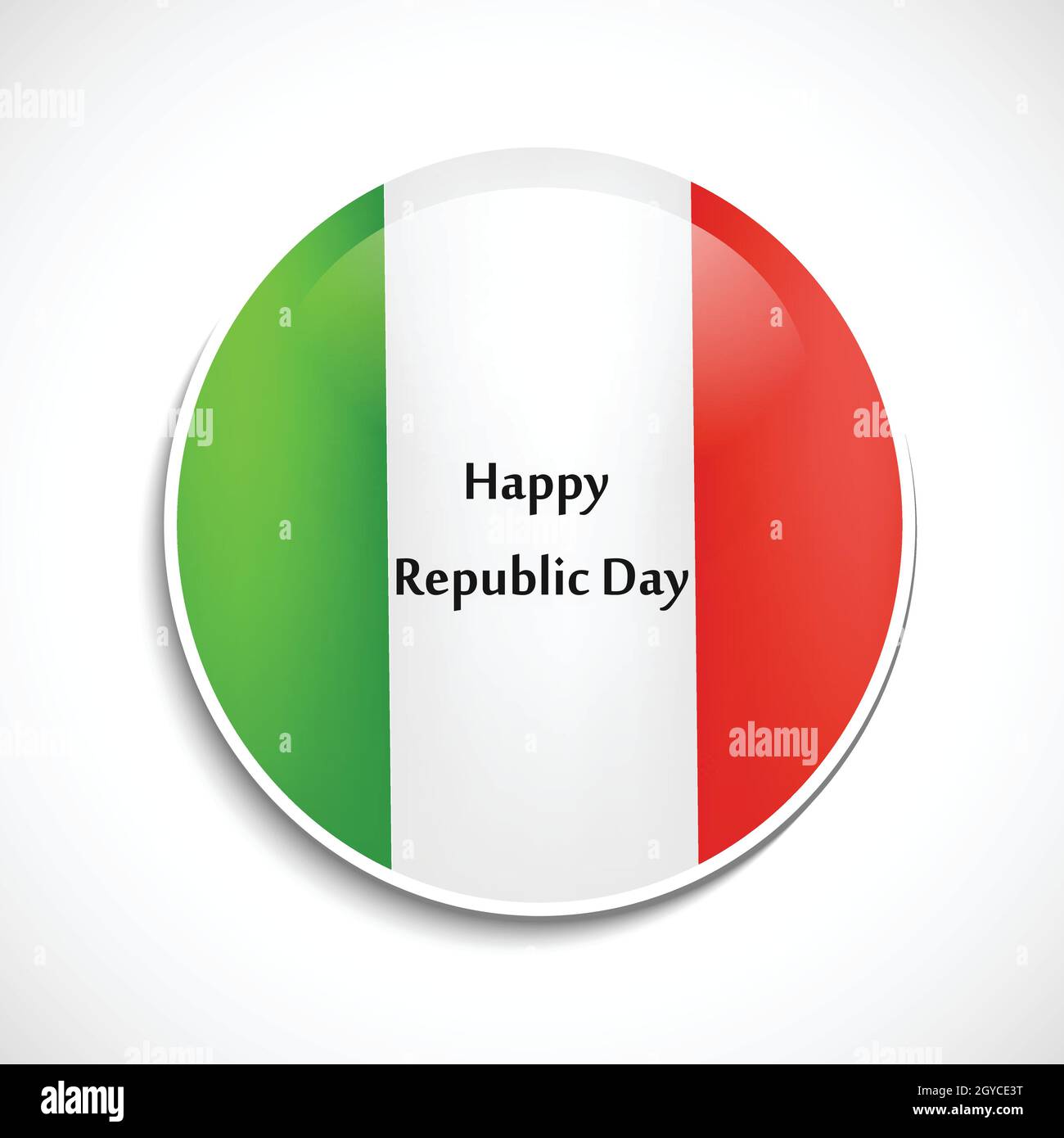 Italy Republic Day Background Stock Vector