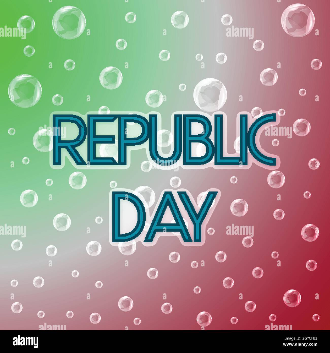 Italy Republic Day Background Stock Vector