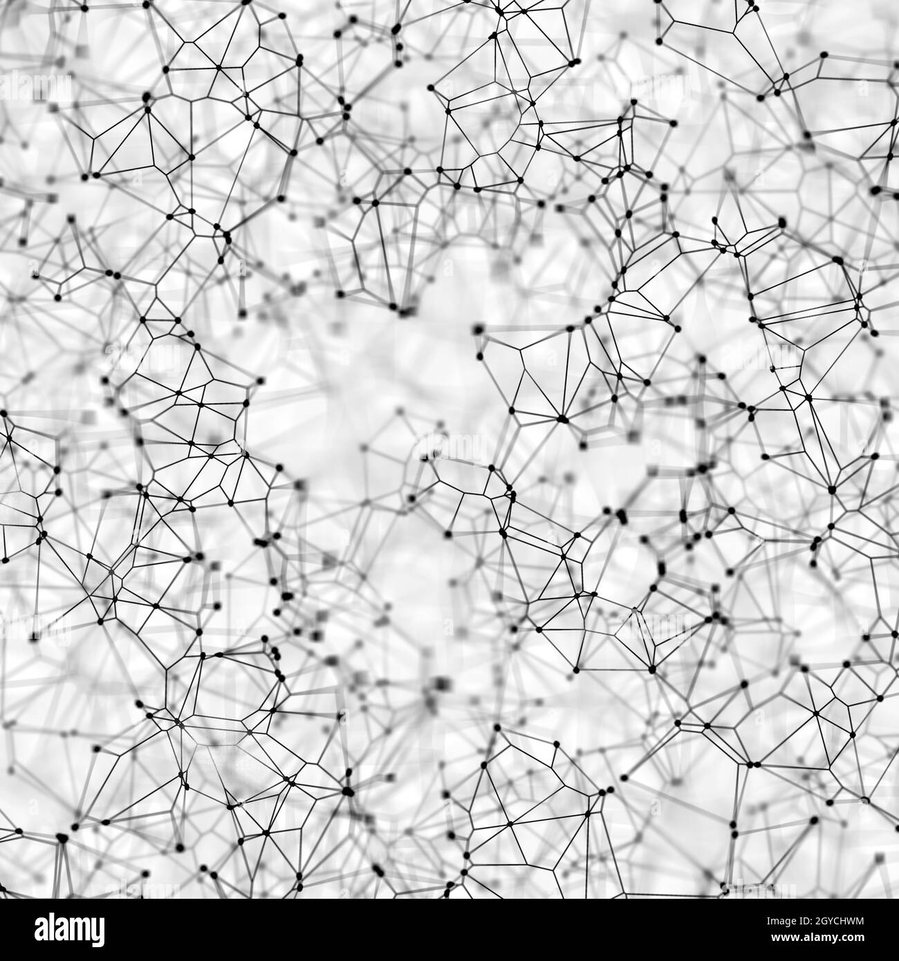 Abstract background with low poly design with connecting lines and dots ...