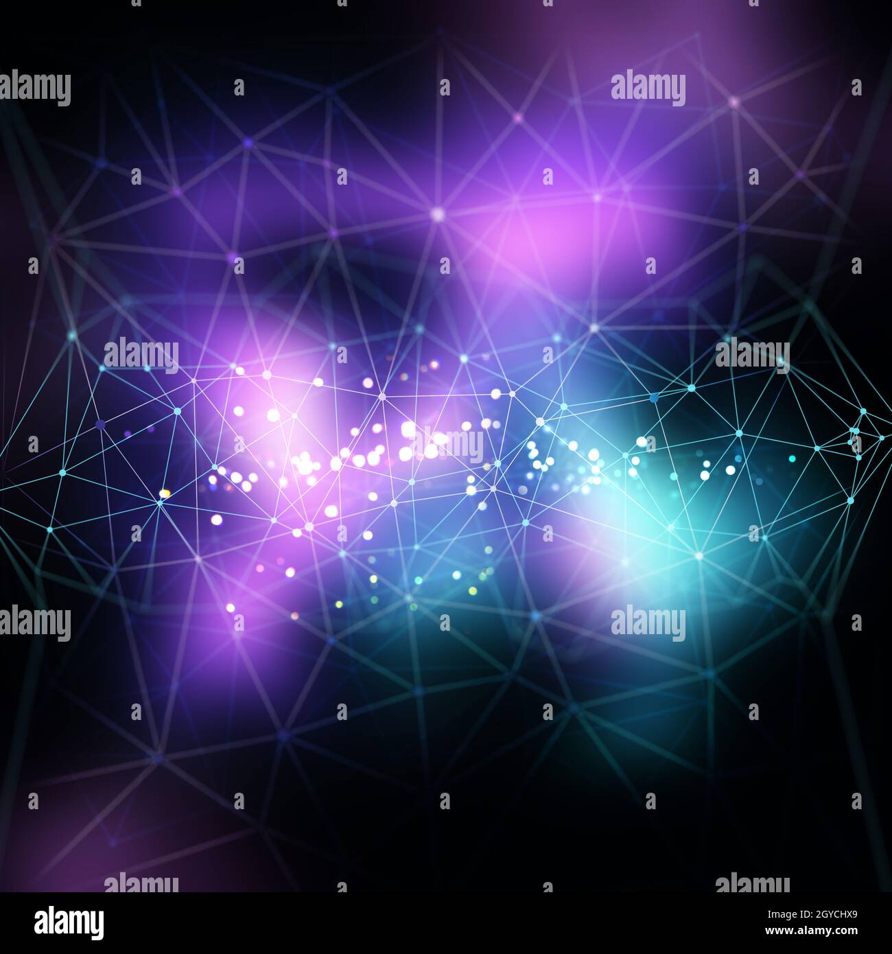 Abstract low poly background with connecting dots and lines Stock Photo ...
