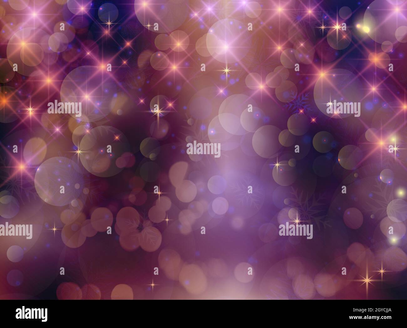 Christmas background with bokeh lights and stars Stock Photo - Alamy