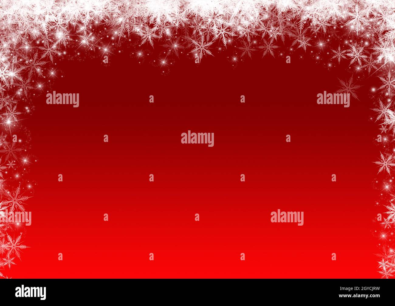 Christmas background with a snowflakes and stars border Stock Photo - Alamy