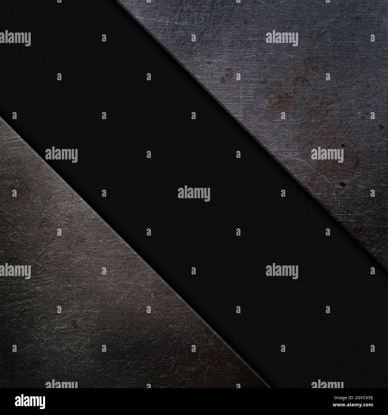 Grunge metal and carbon fibre background Stock Photo - Alamy