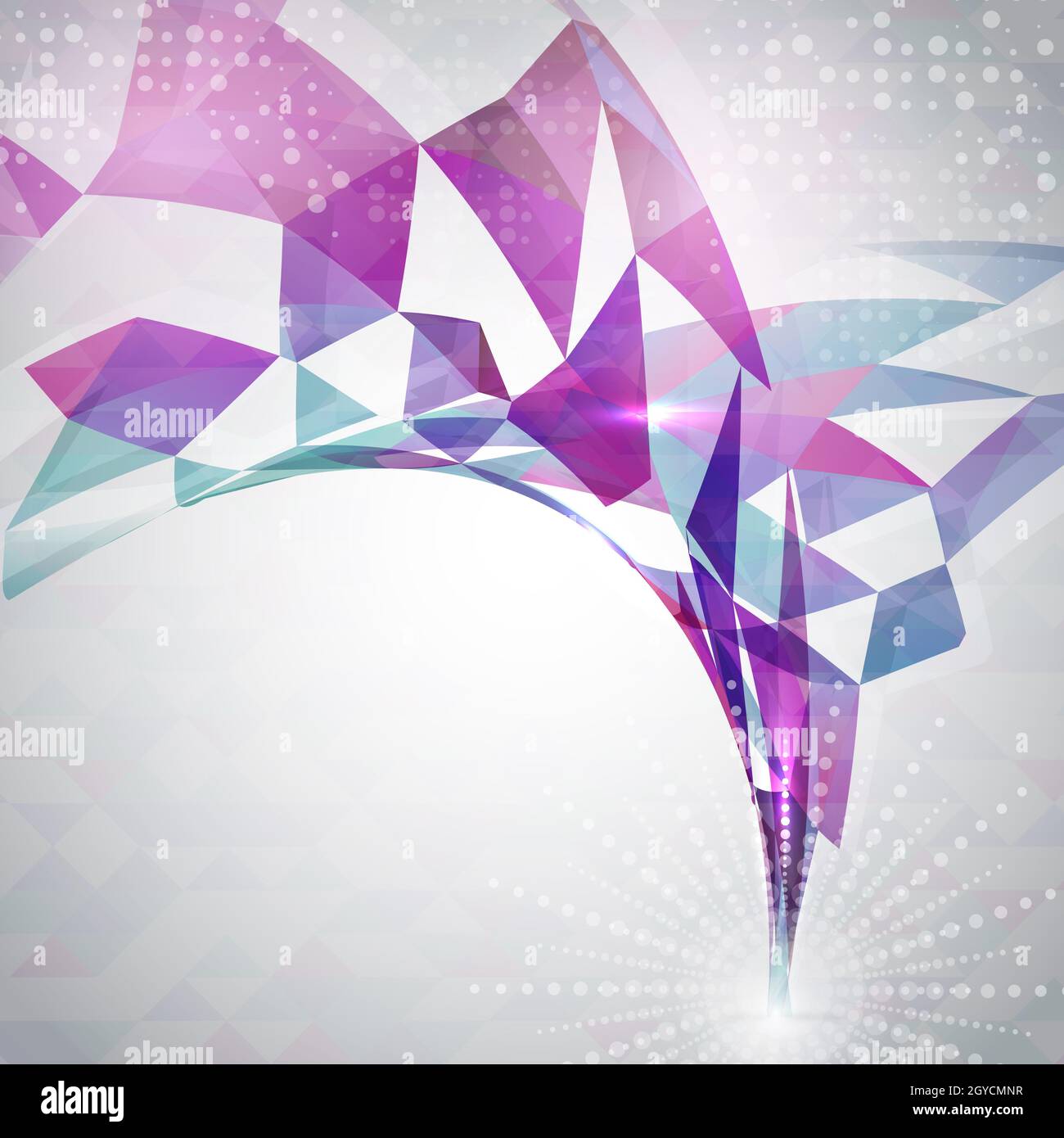 Abstract design background with triangles and dots Stock Photo - Alamy