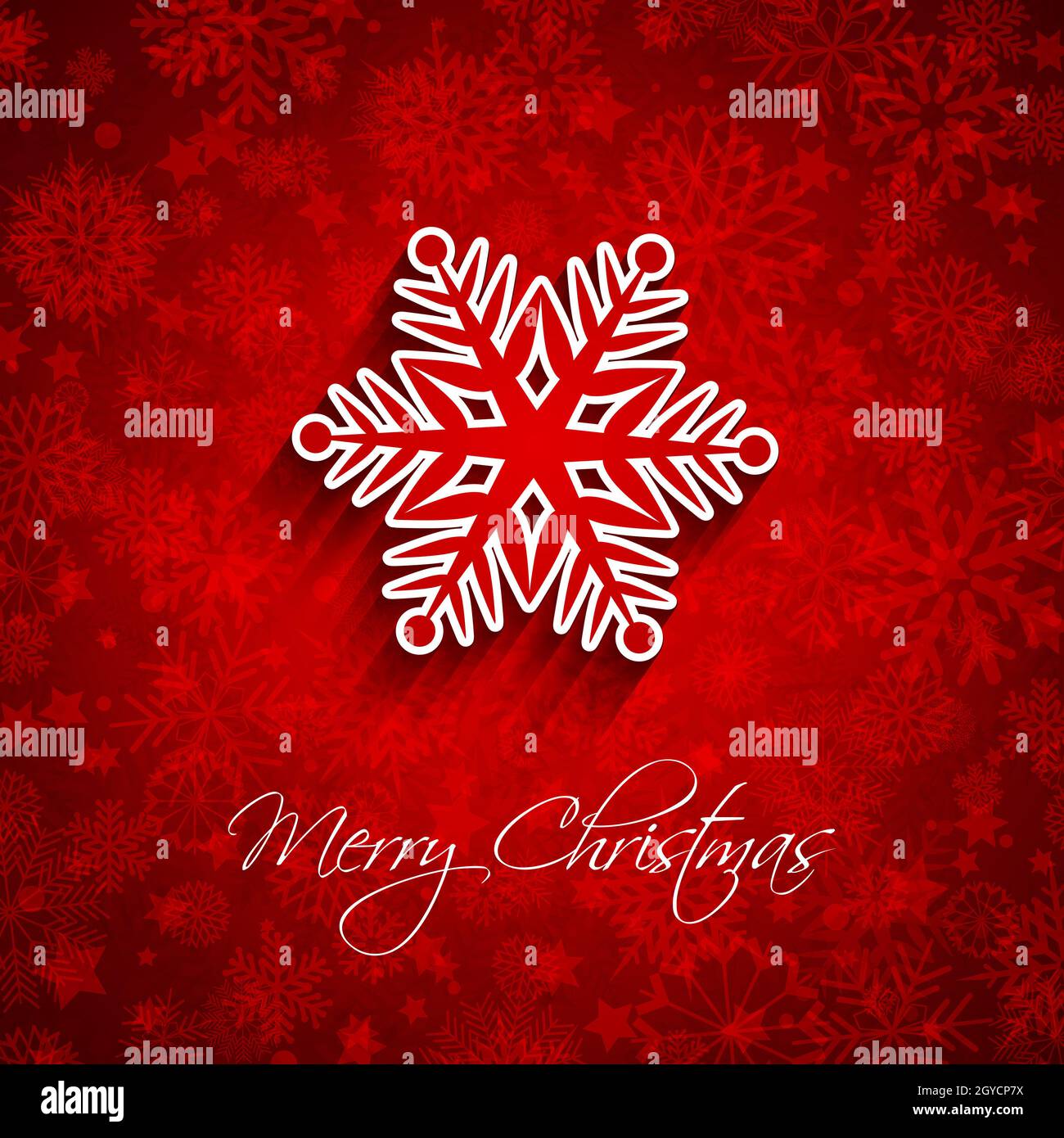 Christmas background with a decorative snowflake design Stock Photo - Alamy