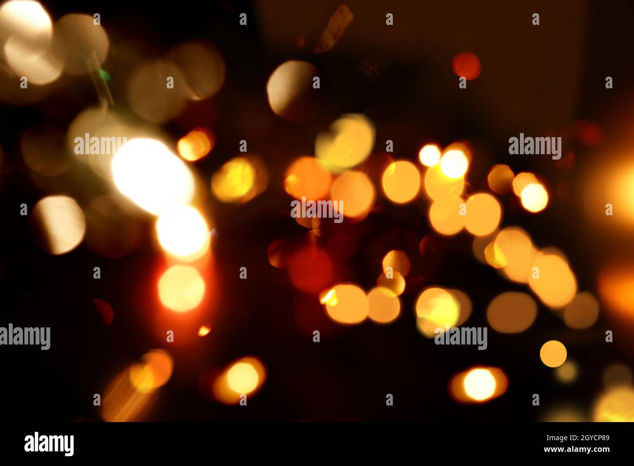Christmas background of bokeh lights Stock Photo - Alamy