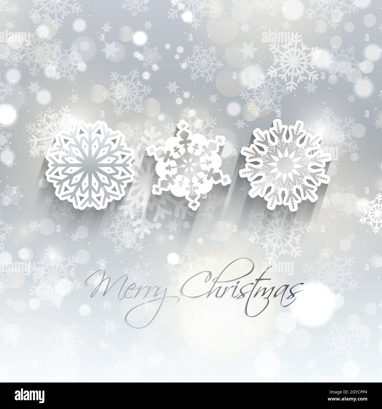 Decorative Christmas background with snowflake design Stock Photo - Alamy