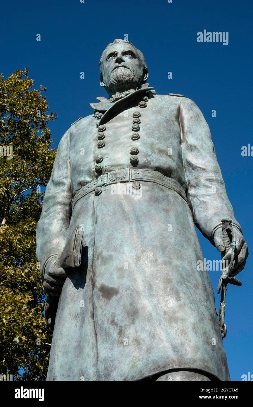 General Ulysses S. Grant Monument Statue at the U.S. Military Academy, West Point, NY, USA Stock Photo