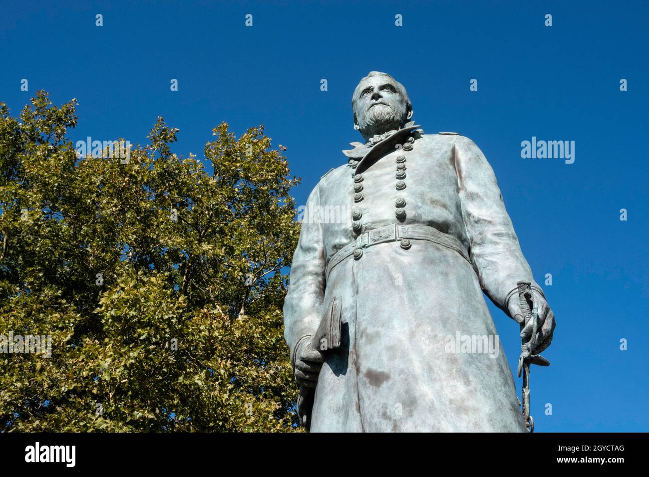 General Ulysses S. Grant Monument Statue at the U.S. Military Academy, West Point, NY, USA Stock Photo