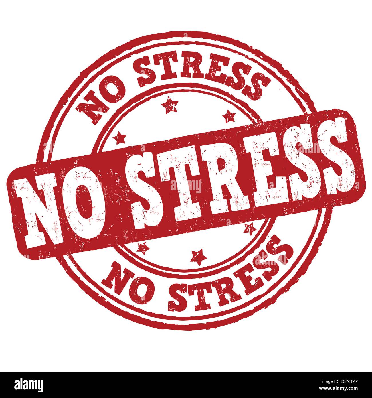 No stress grunge rubber stamp on white background, vector