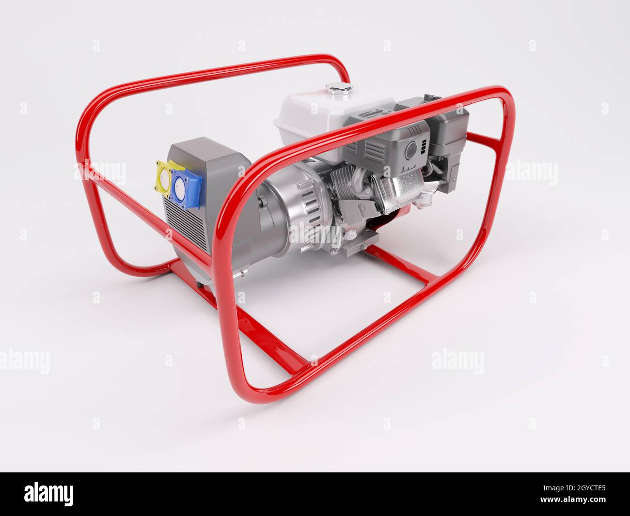 3D render of a Gas powered generator Stock Photo - Alamy