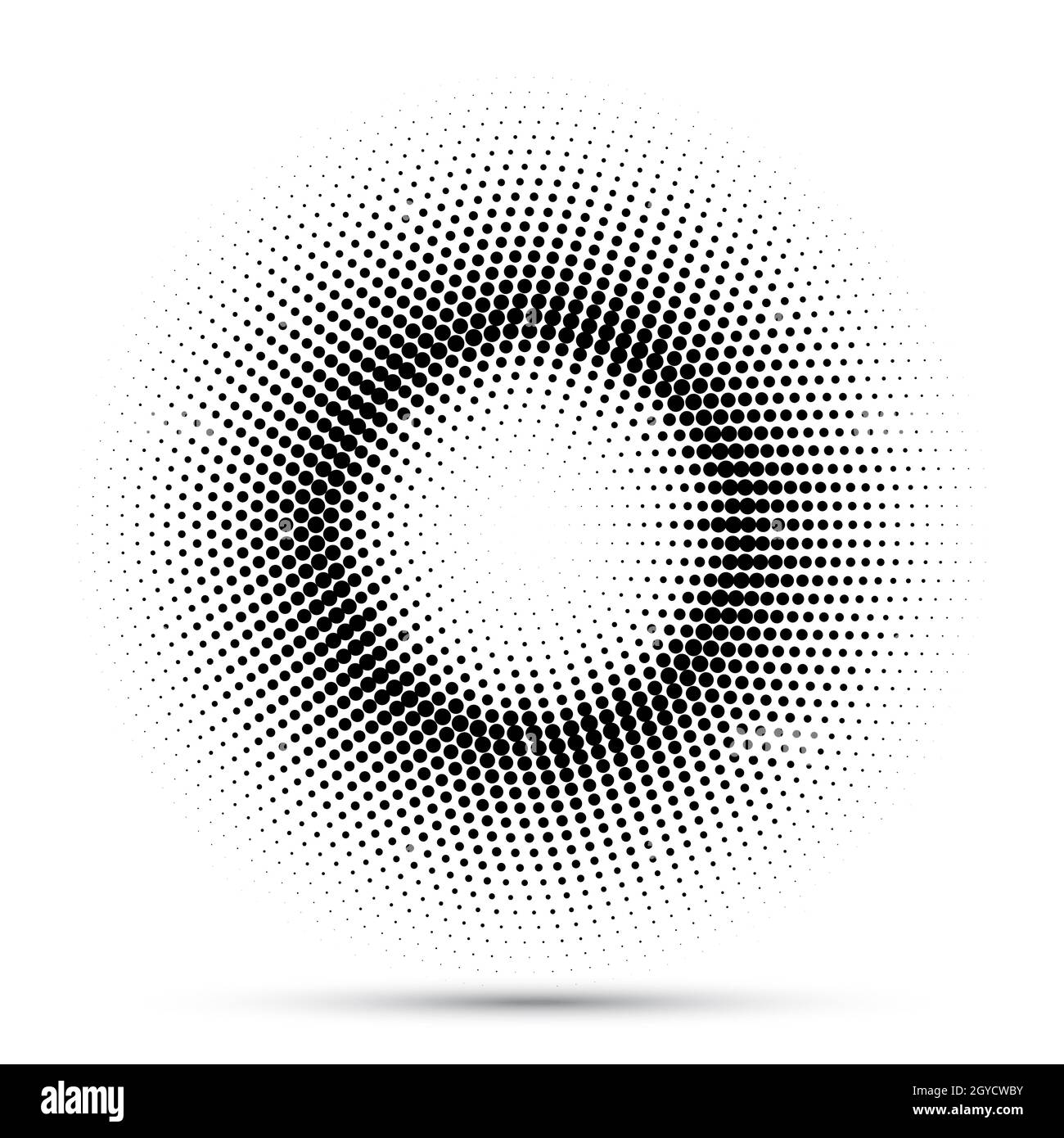 Abstract background with halftone dots design Stock Photo