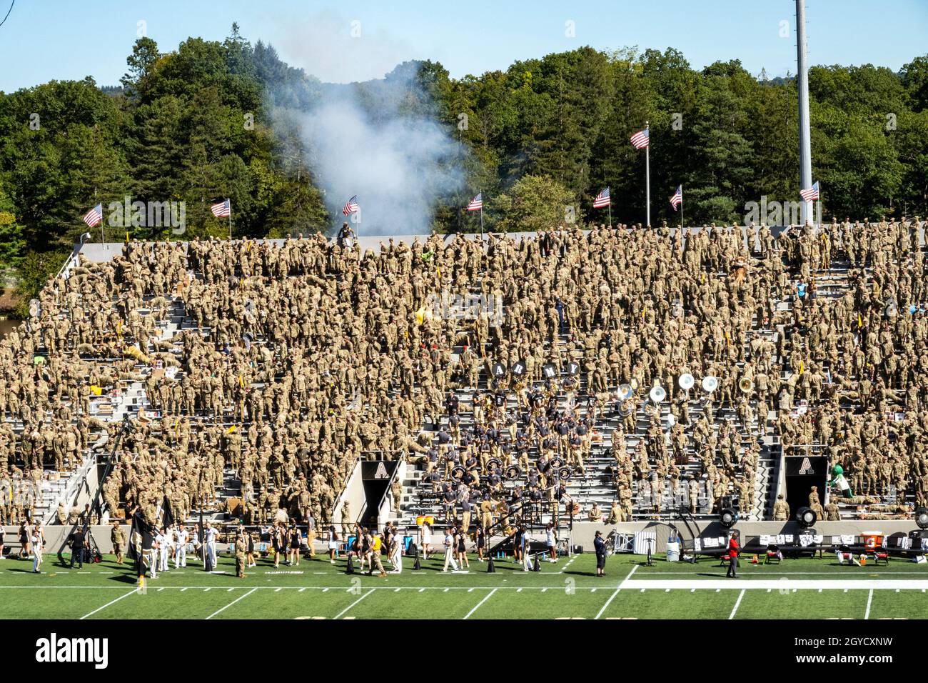 Miche Football Stadium at the United States Military Academy, West Point, NY, USA Stock Photo