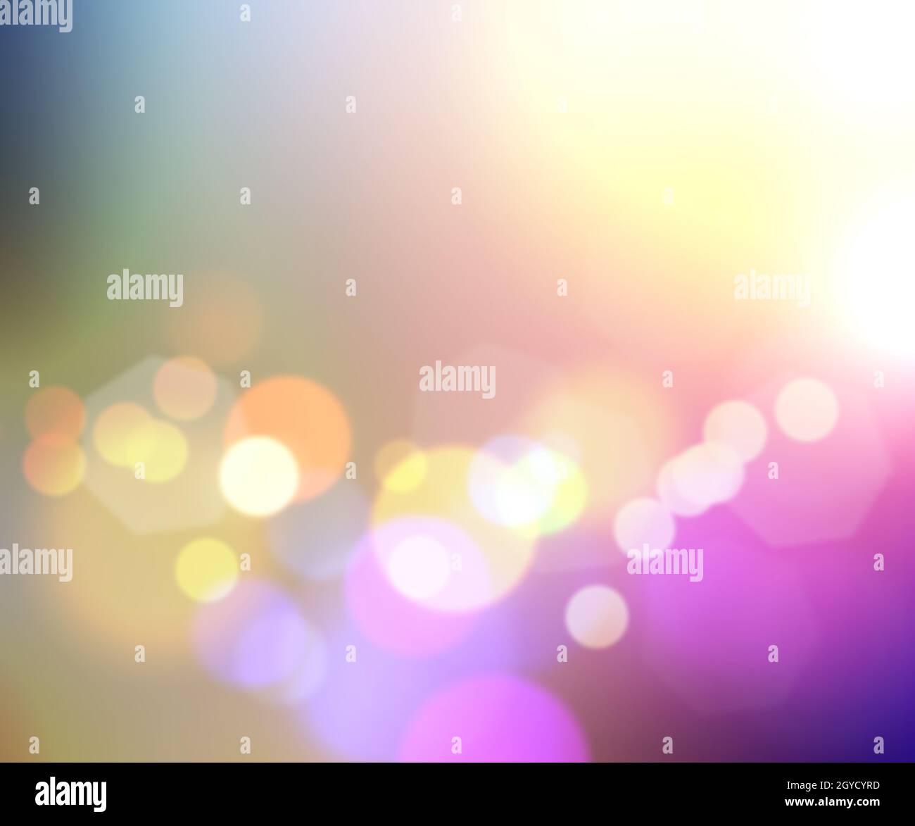Colourful background with bokeh lights design Stock Photo - Alamy
