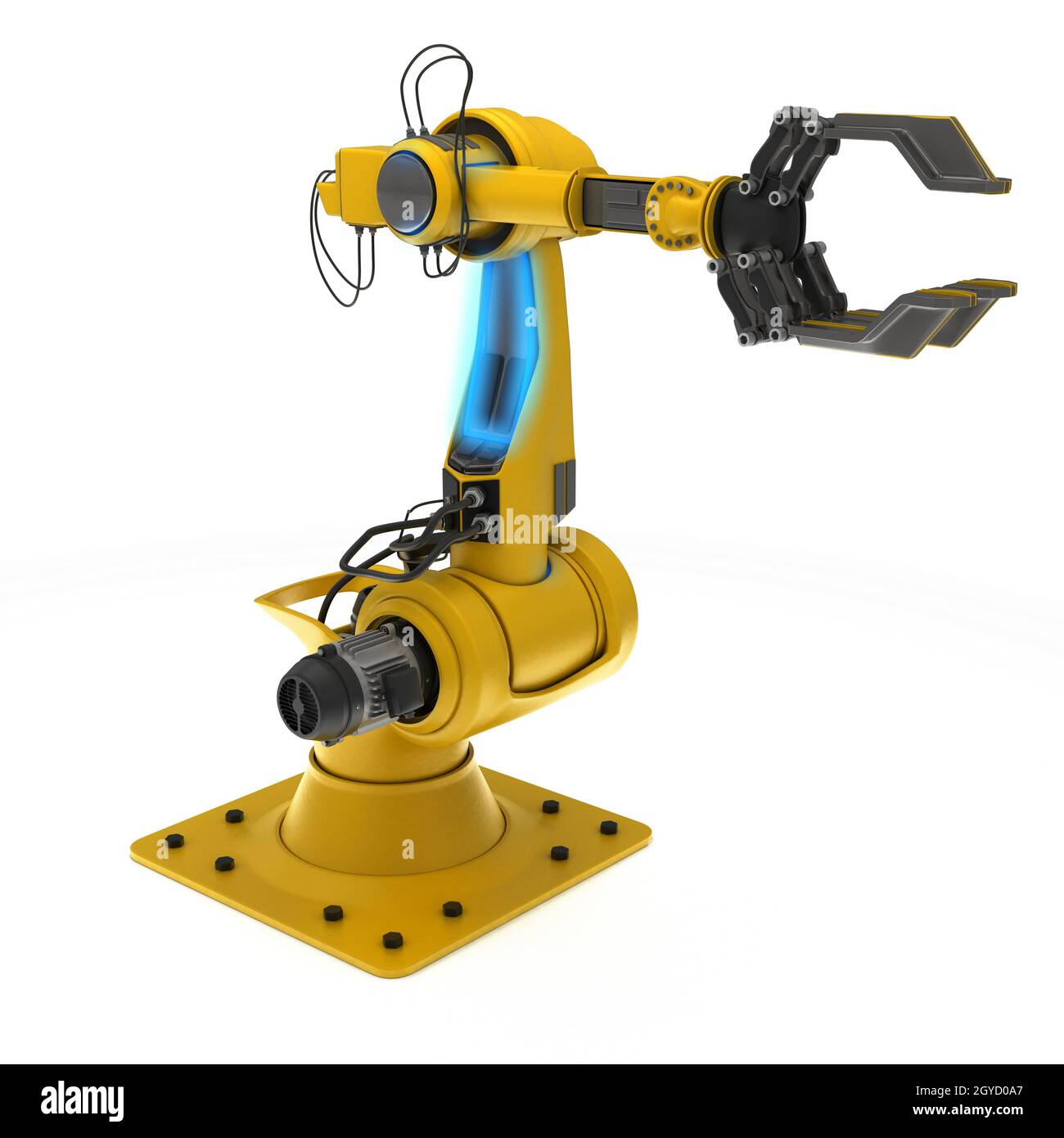3D Render of an Industrial Robot Arm Stock Photo - Alamy