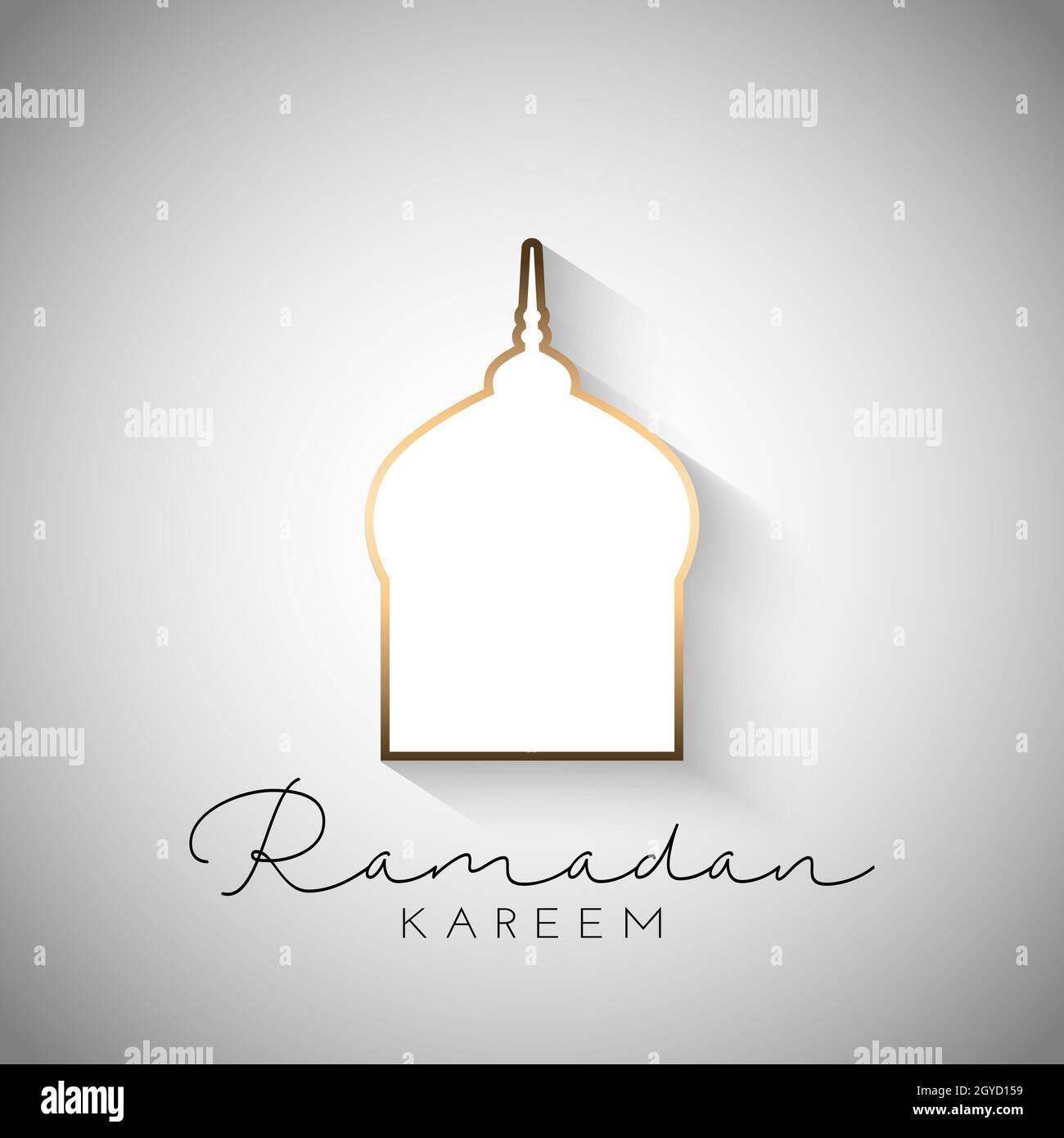 Ramadan Kareem background with simplistic design Stock Photo