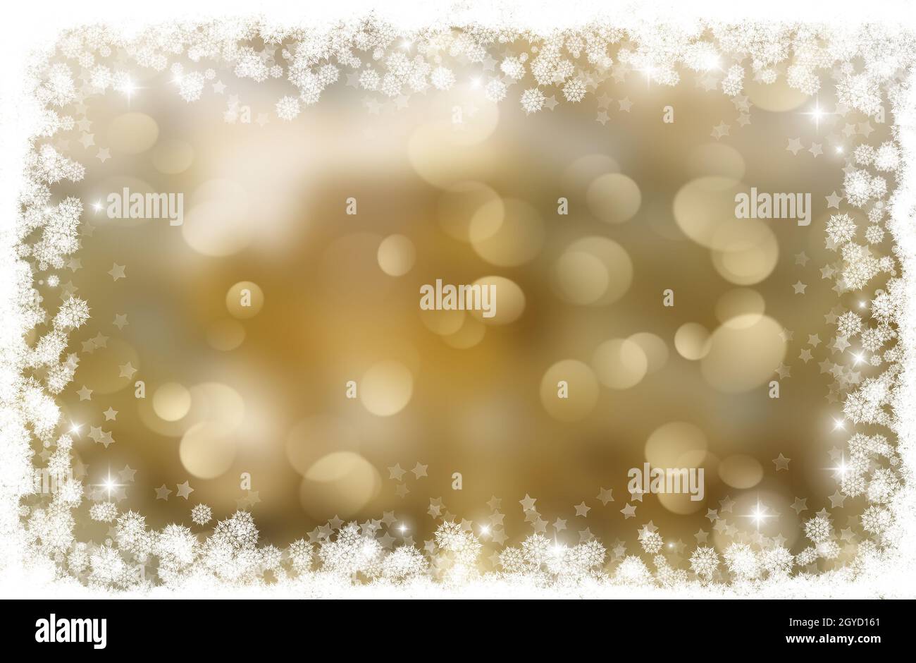 Christmas background with snowflake and stars border Stock Photo - Alamy