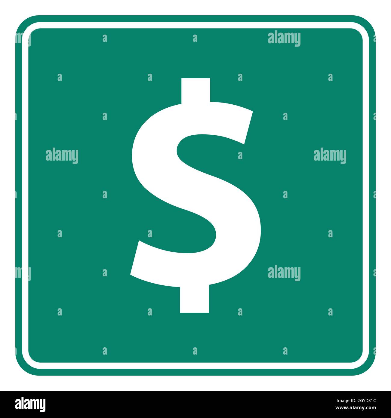 Dollar and road sign Stock Photo Alamy