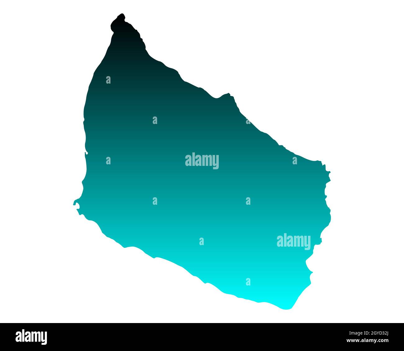 Map of Bornholm Stock Photo Alamy