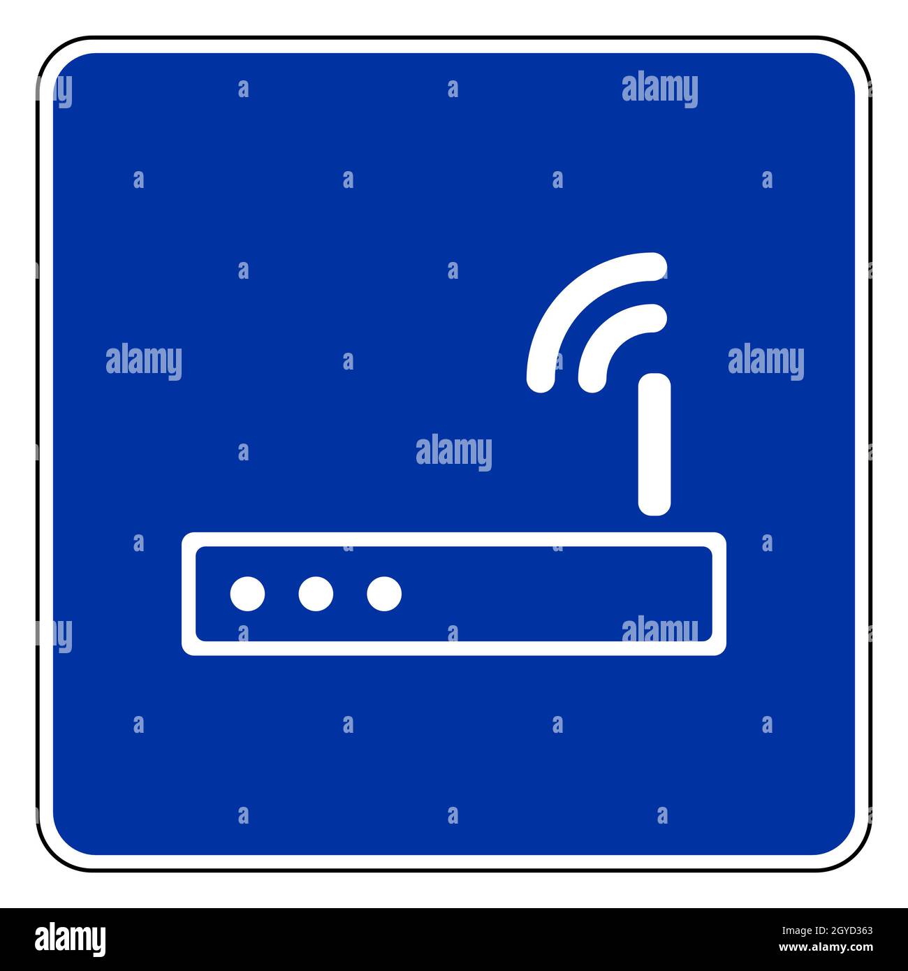 Router and road sign Stock Photo - Alamy