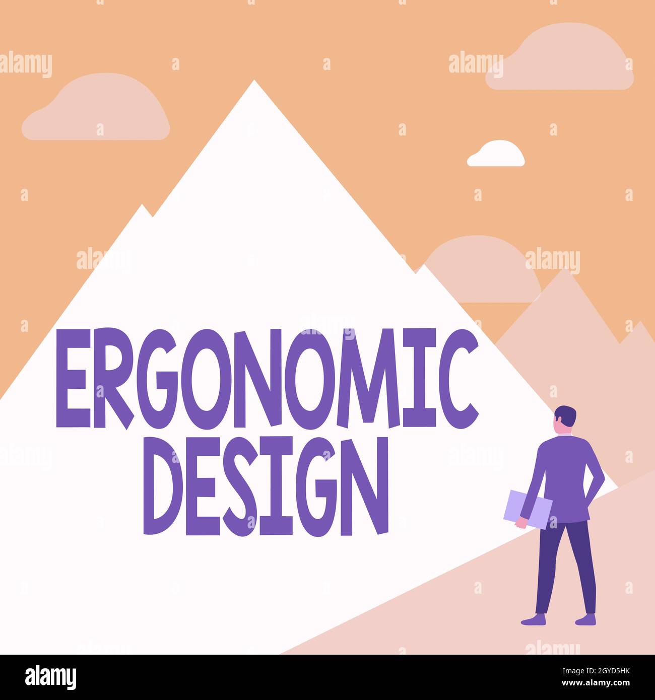 Inspiration showing sign Ergonomic Design, Concept meaning fitting or