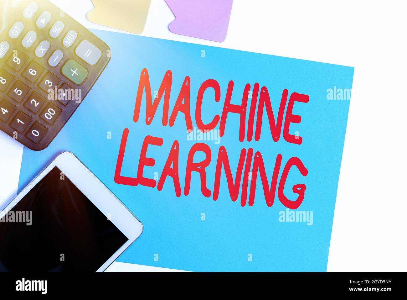 Text showing inspiration Machine Learning, Concept meaning scientific ...
