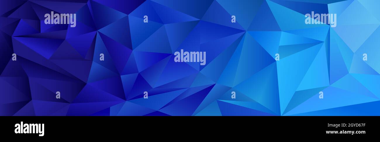 Abstract blue gradient triangles of different sizes - Vector ...