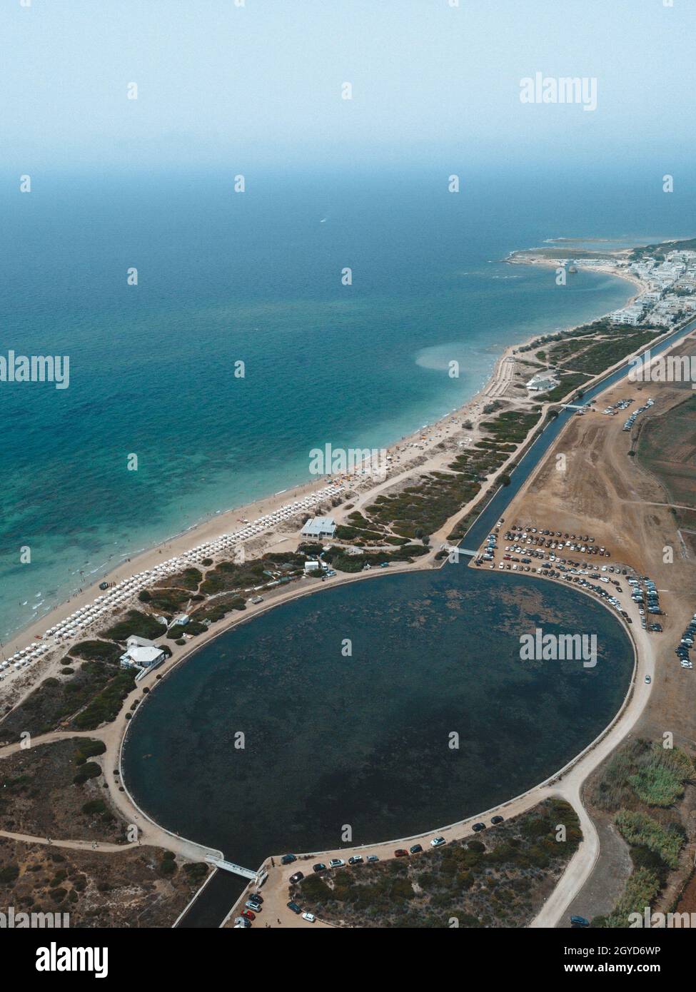 a fantastic beach in puglia: maldive del salento Stock Photo