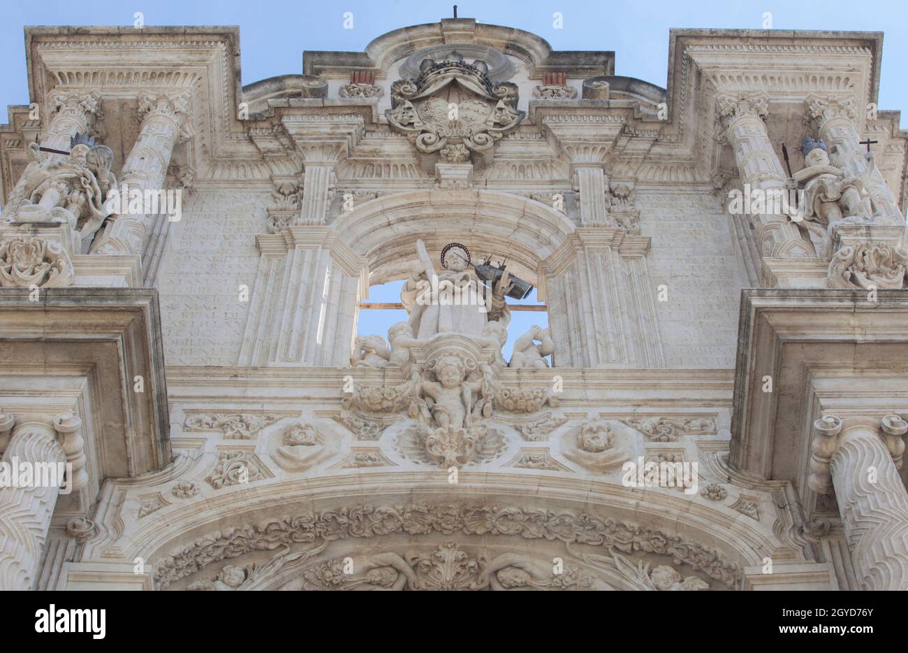 The Palace of San Telmo Seville, Spain. Seat of the presidency of the Andalusian Regional Government. Saint Elmo, patron saint of sailors Stock Photo