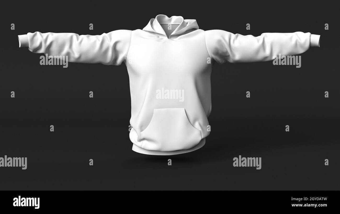 3d realistic render of Mens Jumper clean empty template, mockup for