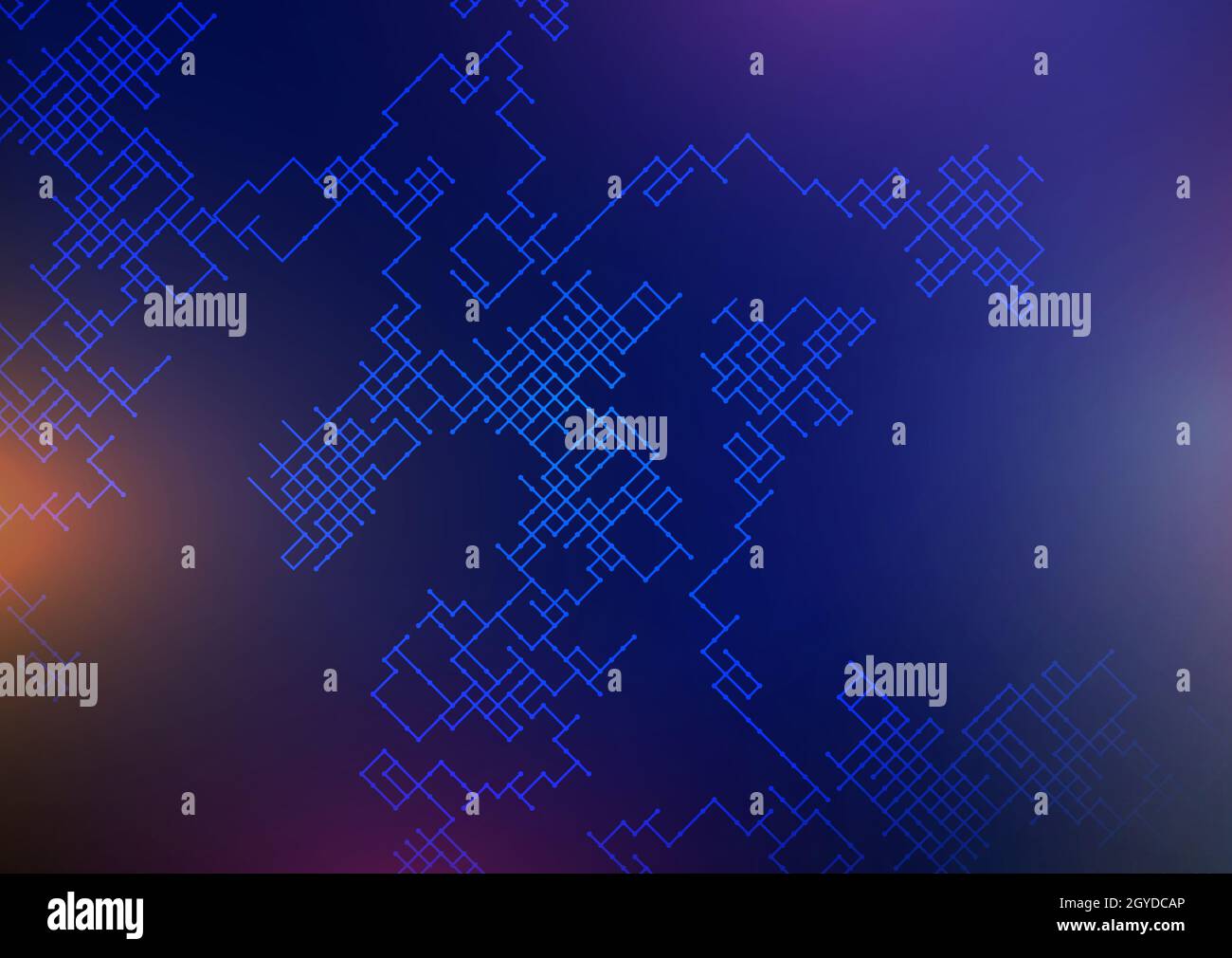 Connections background with abstract lattice design Stock Photo